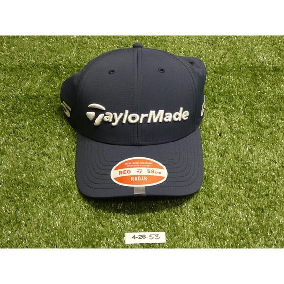 TaylorMade TM24 Tour Radar Qi10 Adjustable Golf Hat Navy Blue New - Picture 1 of 4